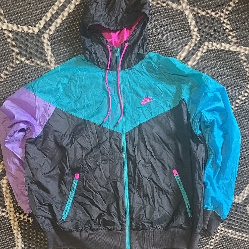 Nike Women's Black and Blue Ski Jacket